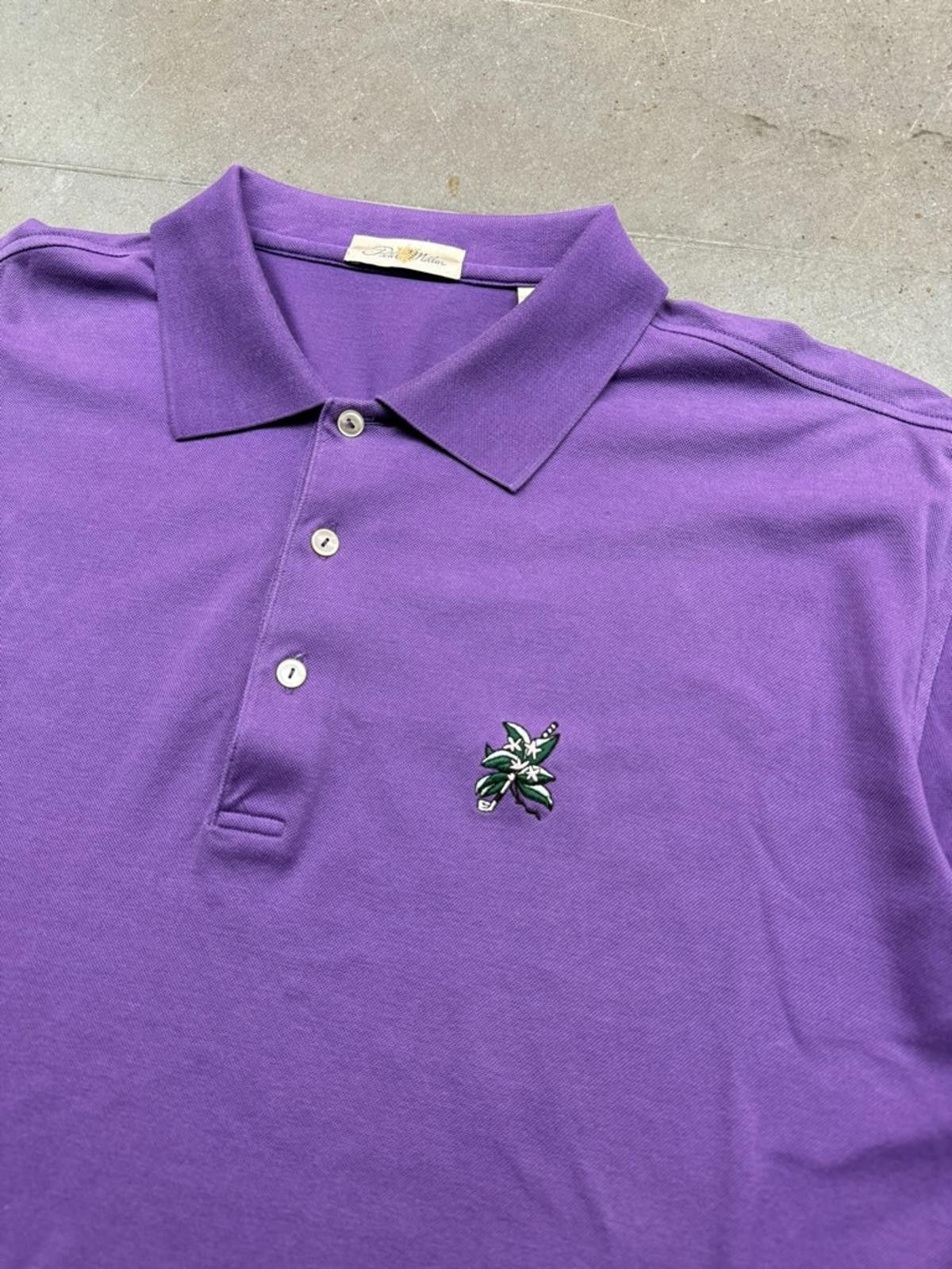 Peter Millar Peter Millar Athletic Fit Purple Golf Polo Shirt XL Size US XL / EU 56 / 4 - 3 Thumbnail