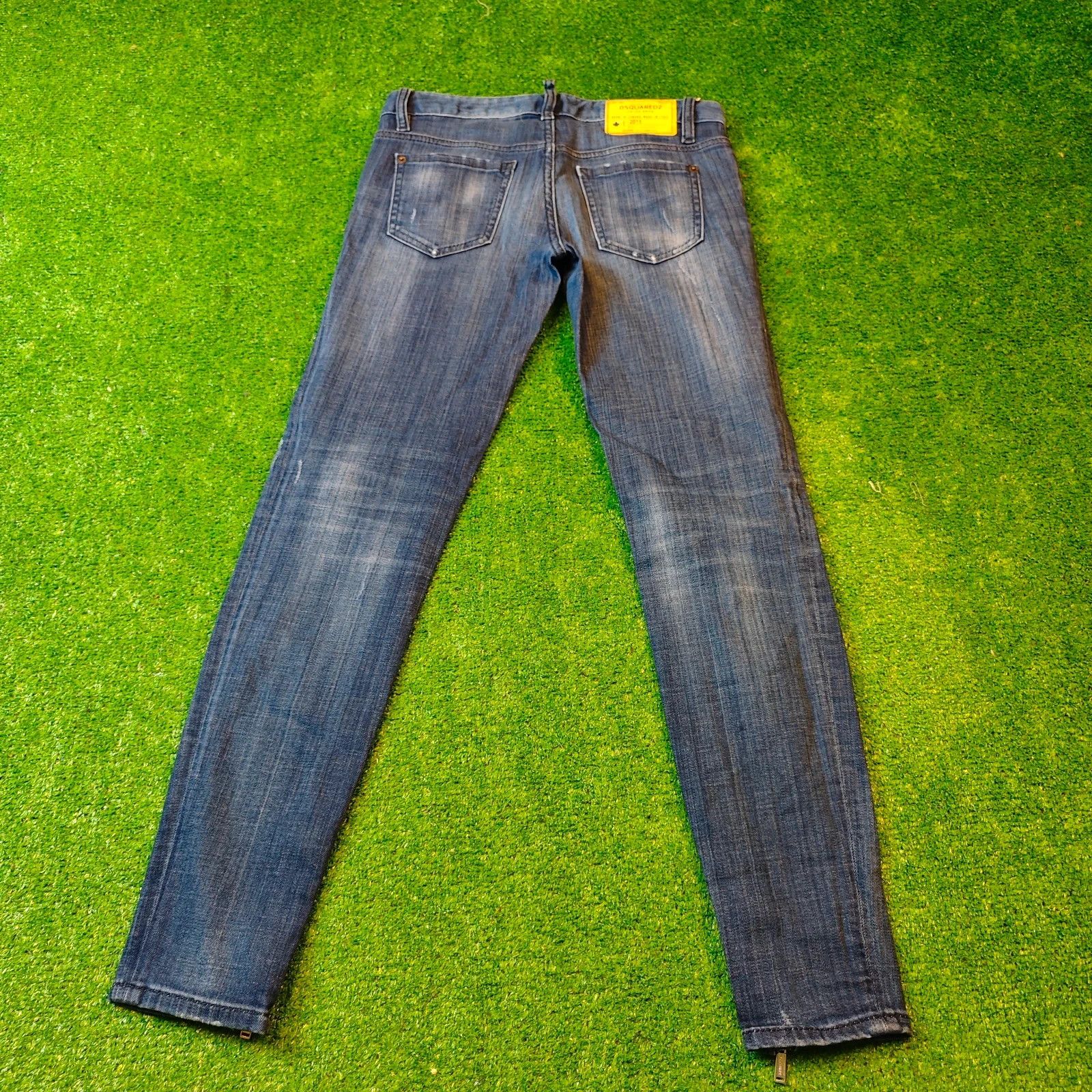 Dsquared2 Dsquared Jeans Womens 42 (30') blue ankle zip slim skinny Size 30" / US 8 / IT 44 - 2 Thumbnail