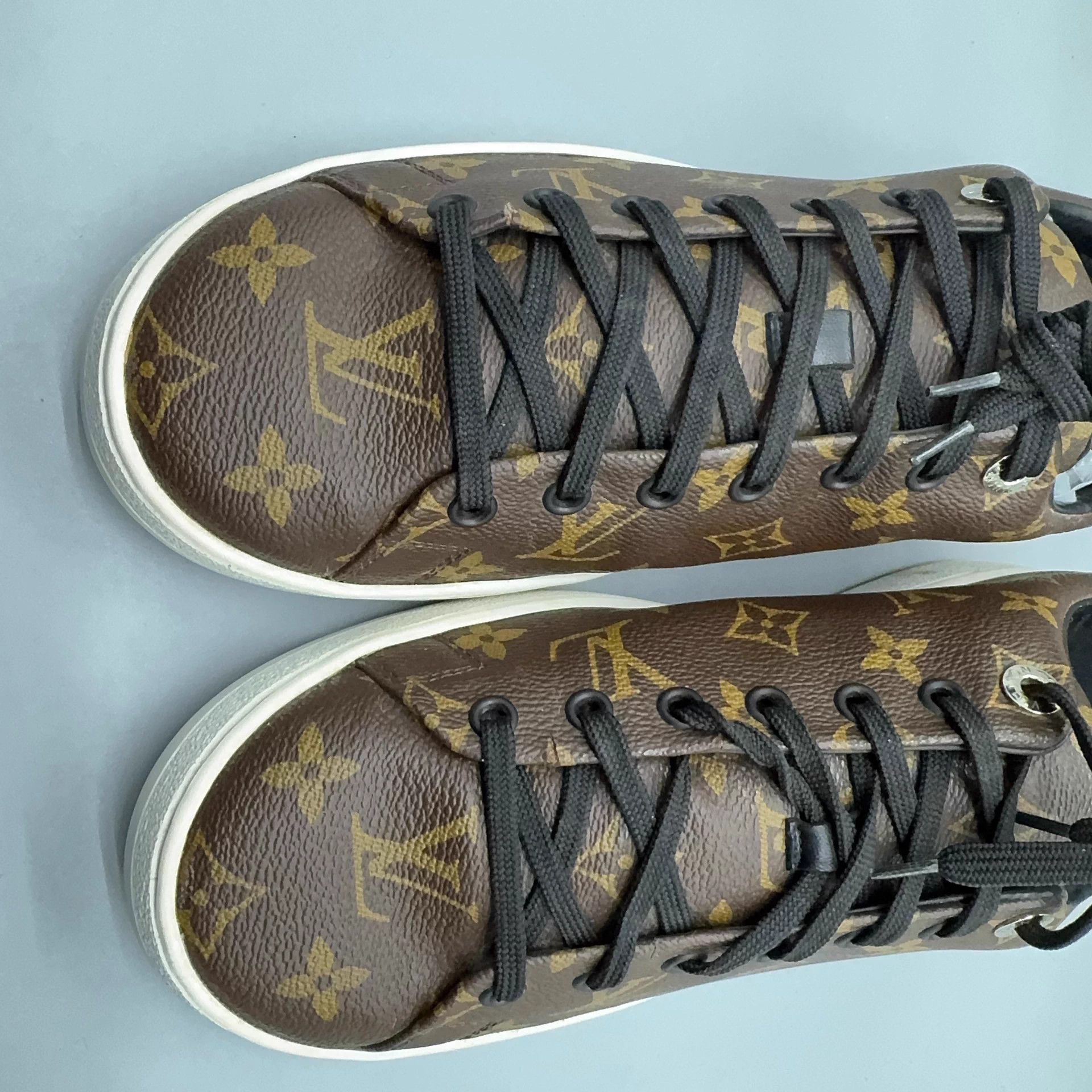 Louis Vuitton LOUIS VUITTON Frontrow Brown 41.5 Shoes Size US 8.5 / EU 41-42 - 9 Thumbnail