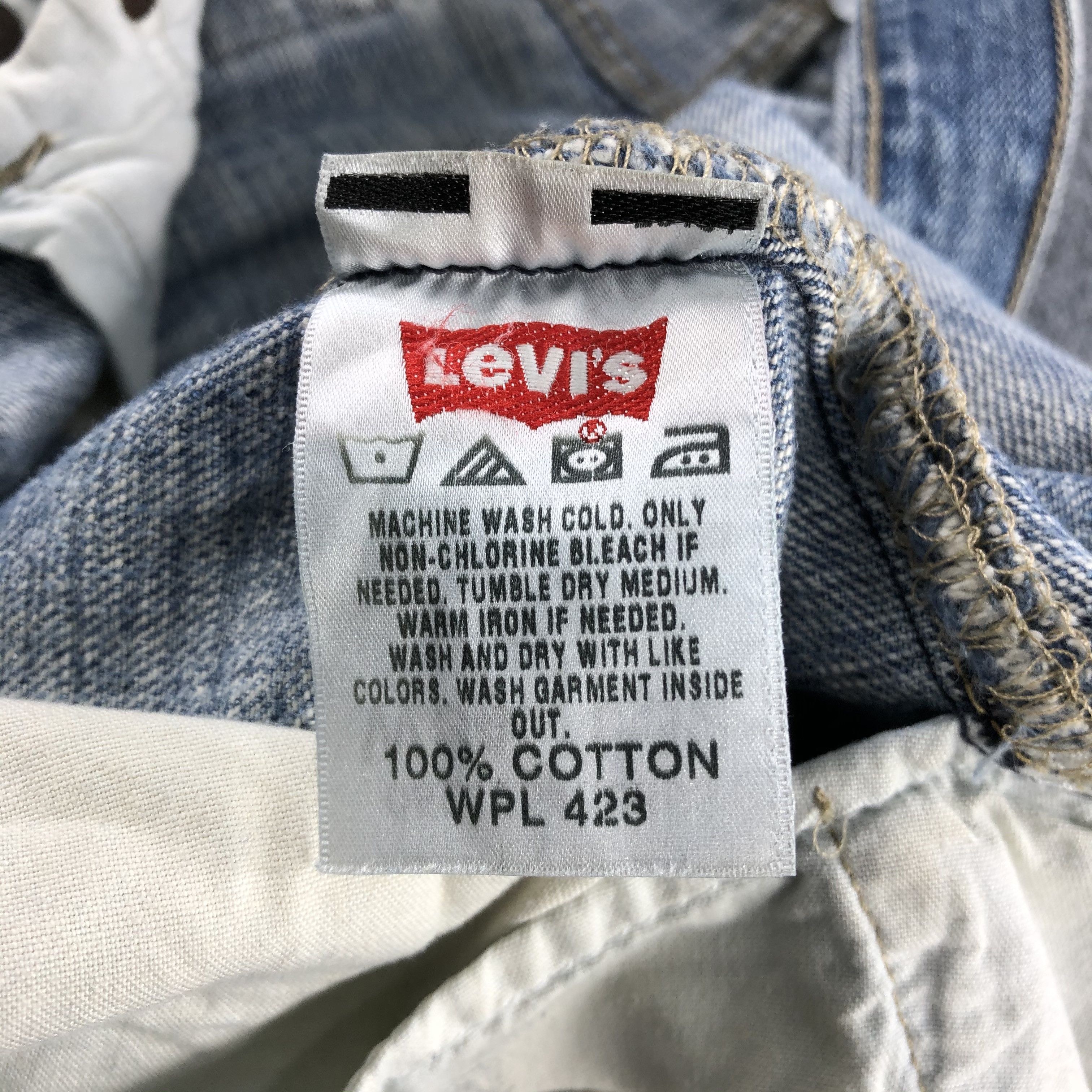 Levi's Vintage Light Wash Levis 501 Jeans-J1577 Size US 35 - 11 Thumbnail