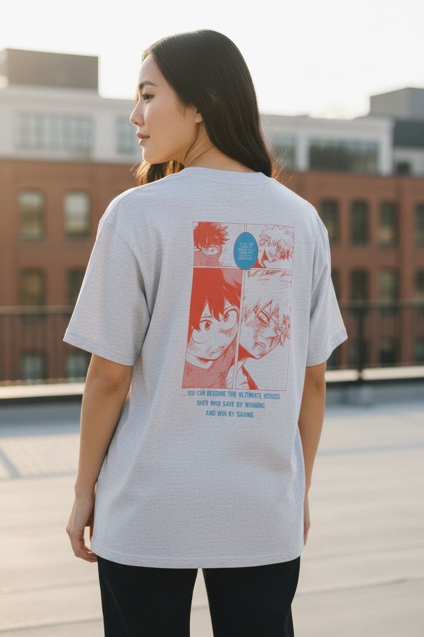 Anime VINTAGE MY HERO ACADEMIA ANIME AOP SHIRT Size US L / EU 52-54 / 3 - 5 Thumbnail