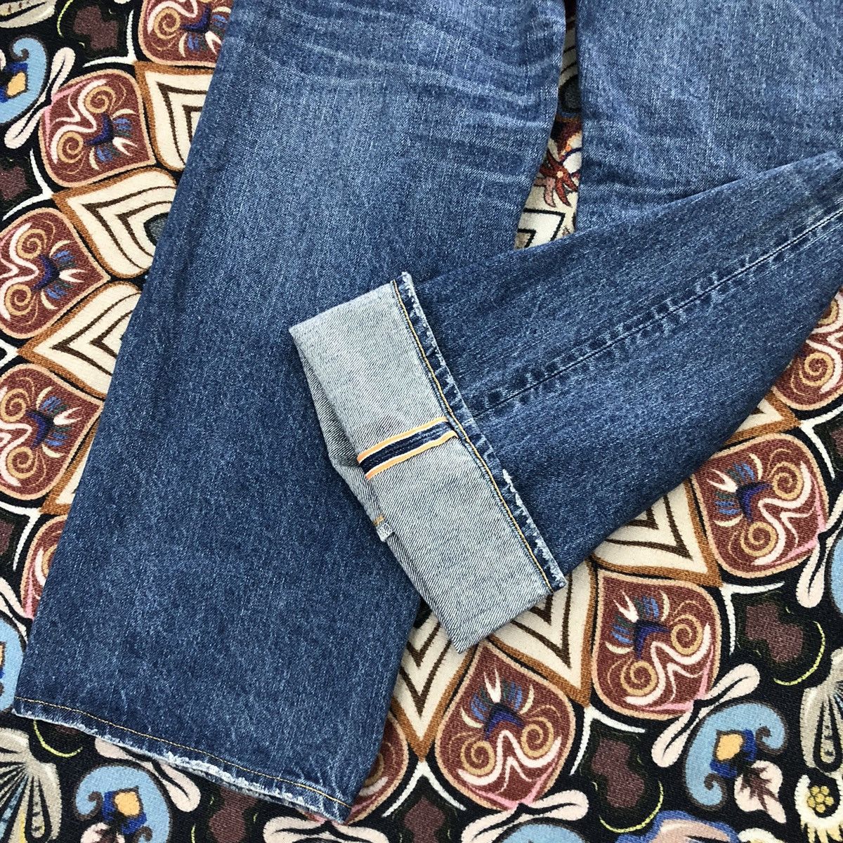 Edwin Edwin 505 Ragged Selvedge Regular Denim Jeans Size US 30 / EU 46 - 11 Thumbnail