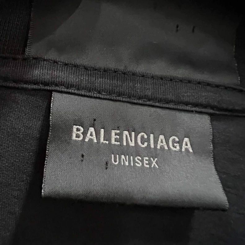 Balenciaga Balenciaga Black letter printed short sleeves Size US XXS / EU 40 - 3 Thumbnail
