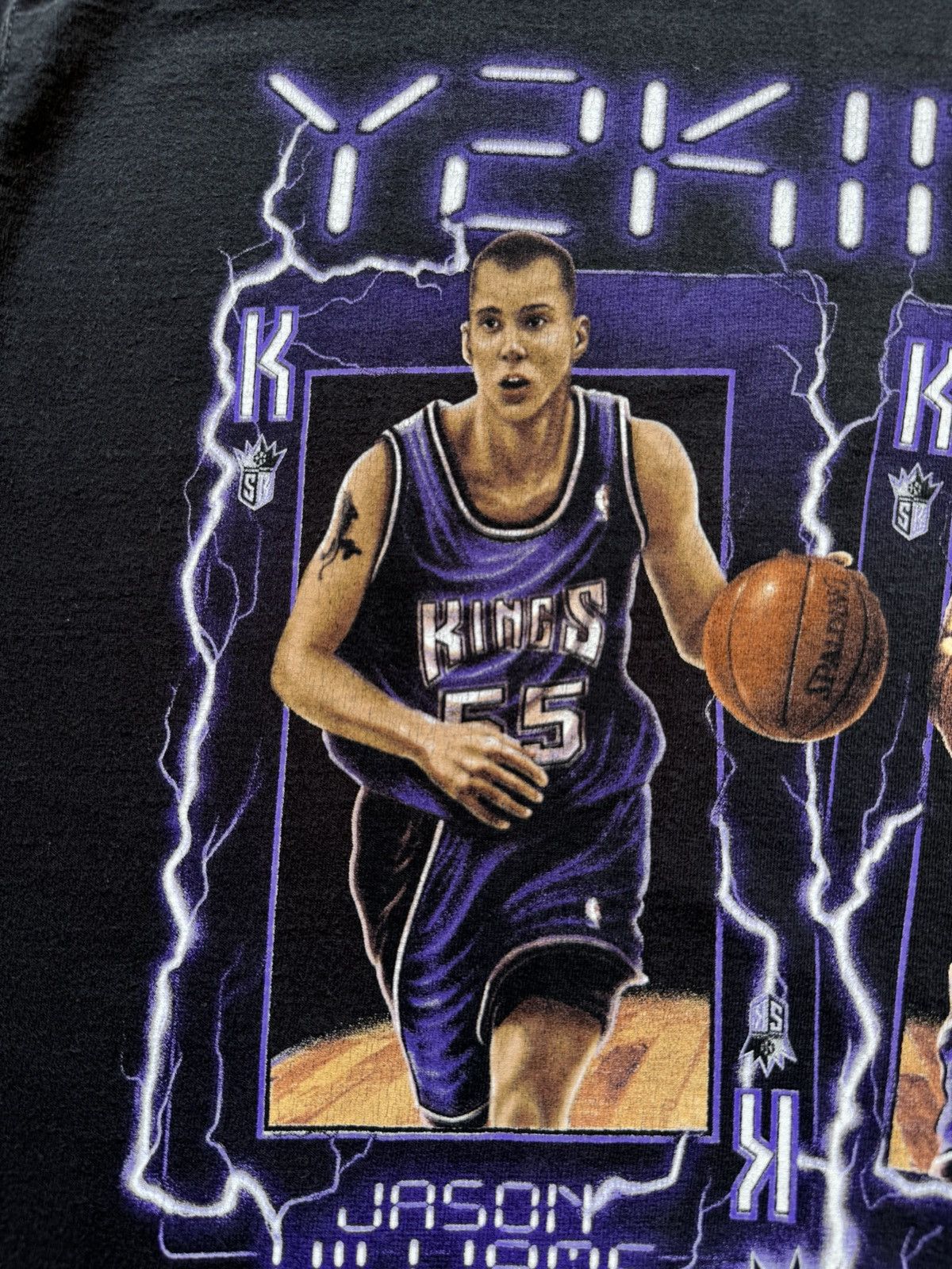 Vintage ‘00s Sacramento Kings Jason Williams NBA Tee Shirt Y2Kings Size US L / EU 52-54 / 3 - 4 Thumbnail