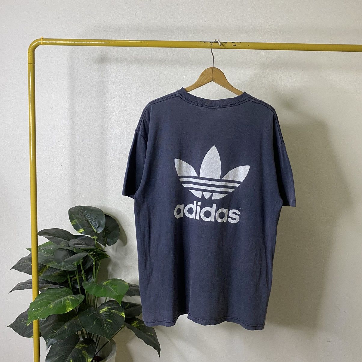Adidas Vintage 90s Adidas Double Sided Graphic Sunfaded Tee Size US XL / EU 56 / 4 - 8 Thumbnail