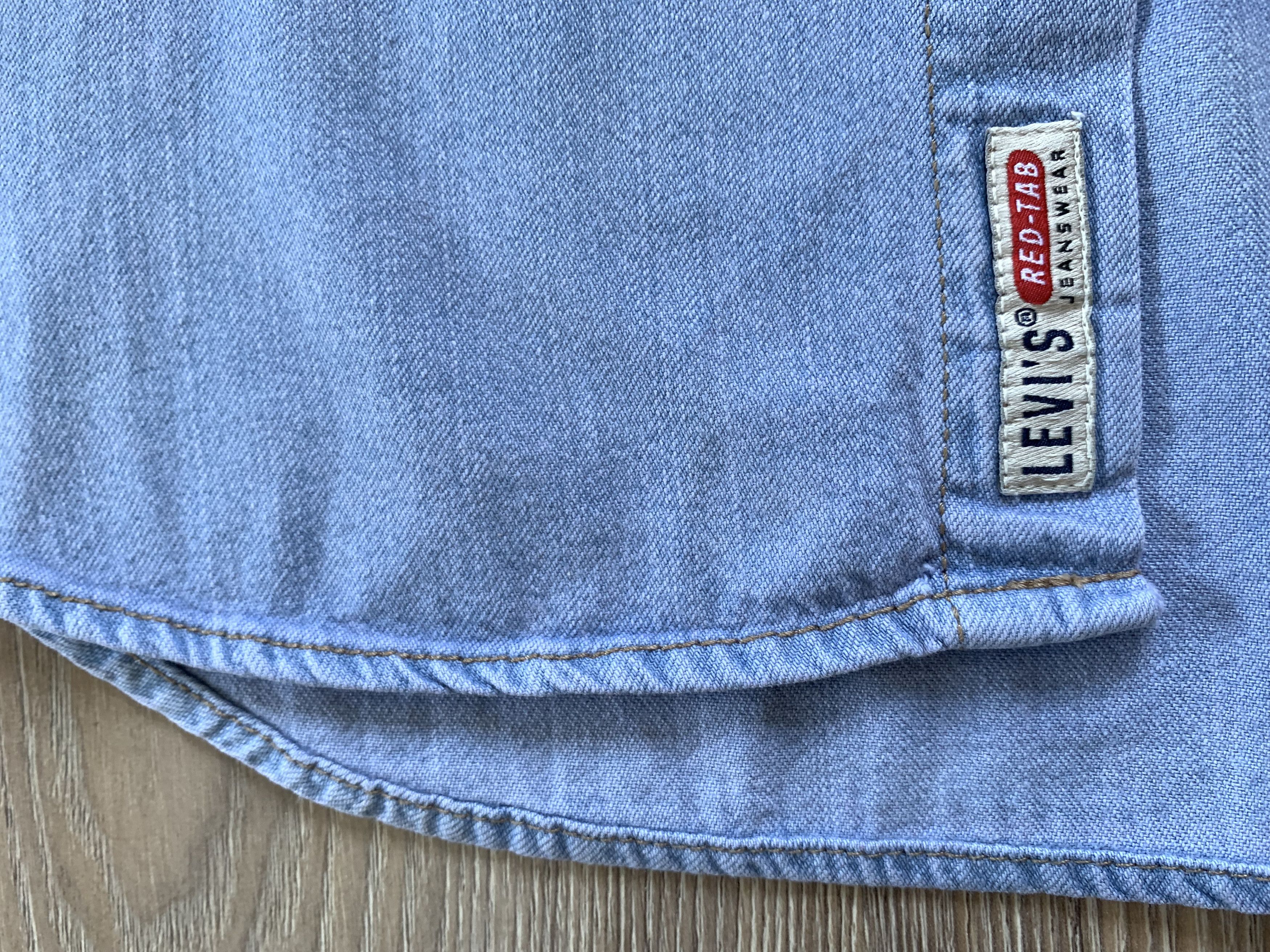 Levi's × Levi's Vintage Clothing × Vintage Levi's Red Tab Authentic Vintage Denim Button Up Shirt Size US XL / EU 56 / 4 - 6 Thumbnail
