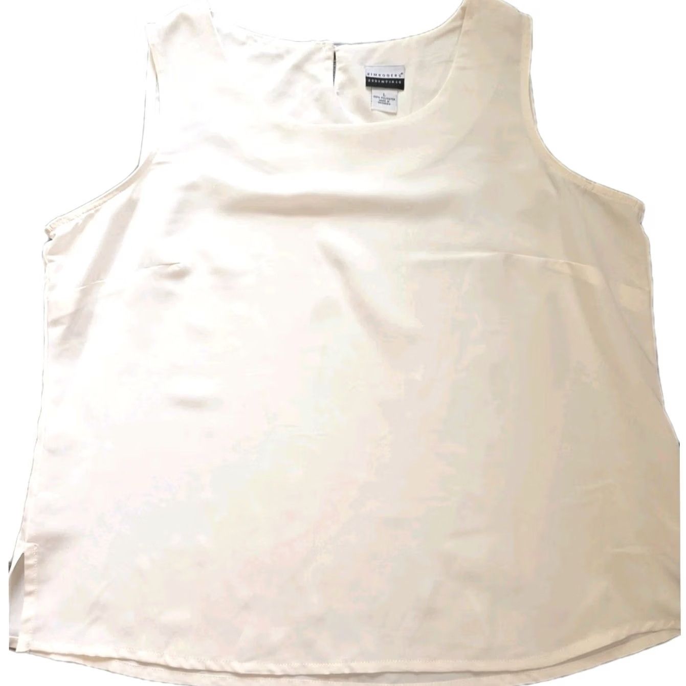 Vintage Kim Rogers Investments Women White Cami Top L Polyester Tank VS 100% Polyester Womens Large - Pre-owned Good Size L / US 10 / IT 46 - 2 Thumbnail