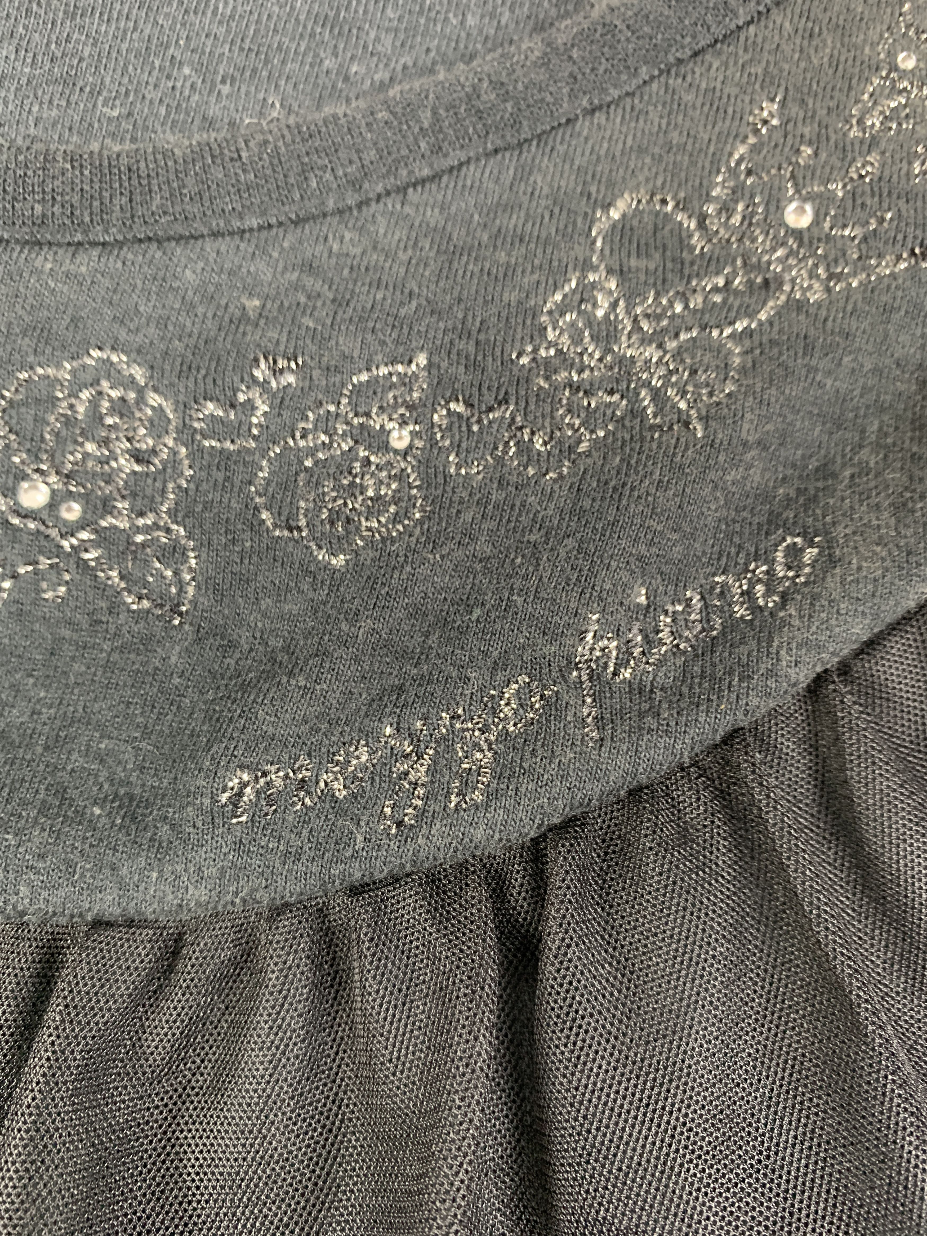 Other Mezzo Piano Black Ruffle Top (S) Size S / US 4 / IT 40 - 5 Thumbnail