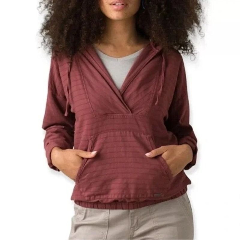 Prana Prana | Farin Hooded Pullover Top in Rose | Size Small Size S / US 4 / IT 40 - 1 Thumbnail