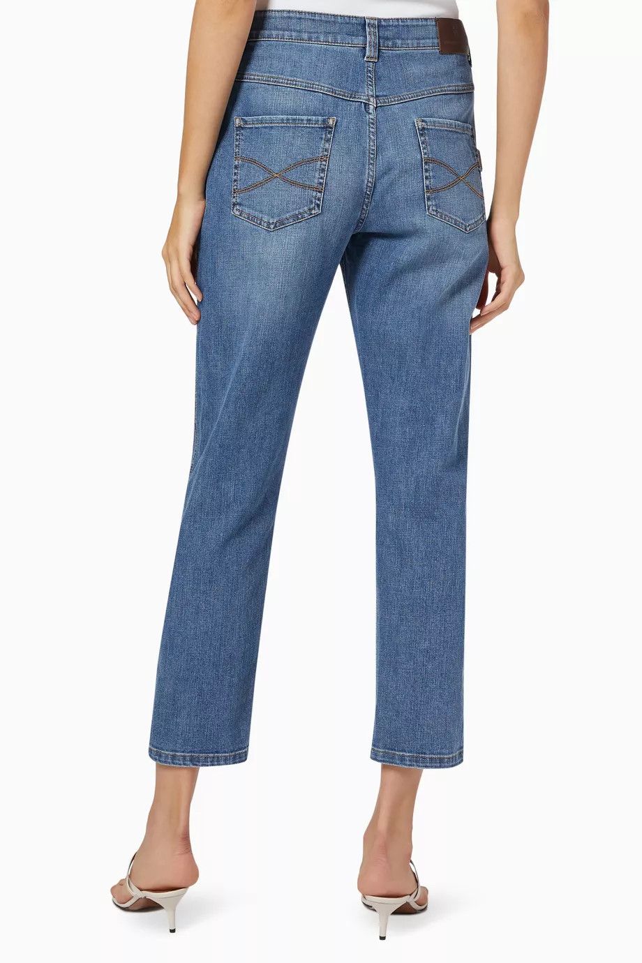Brunello Cucinelli o1y0725 Denim Pant in Blue Size 24" / US 00 / IT 34 - 3 Thumbnail