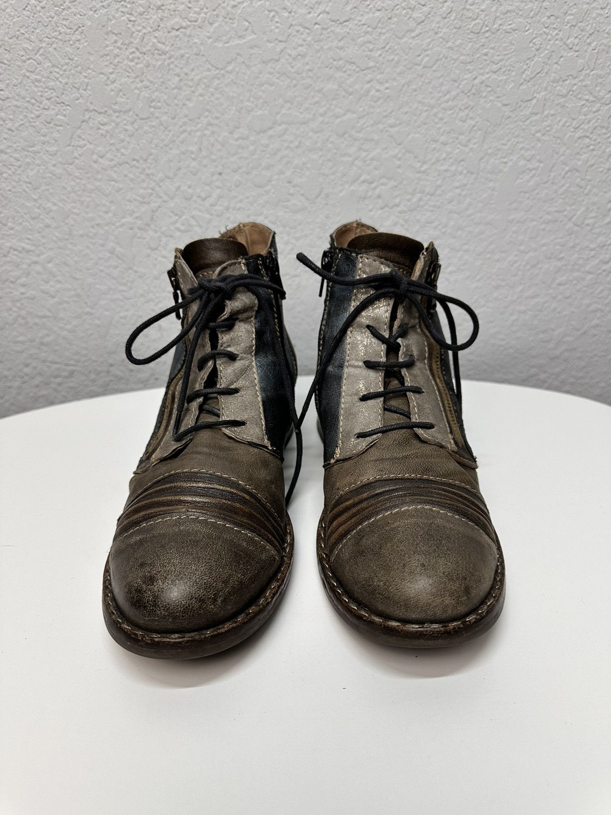 A.S.98 Meltal Zip Italy Leather Mens Boots AS 98 Style Rick Owens Size US 9 / IT 39 - 2 Thumbnail