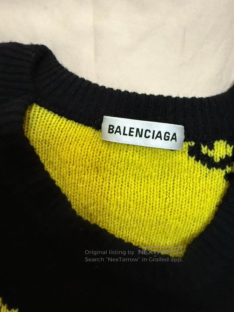 Balenciaga Balenciaga Black and yellow barrage logo sweater Size US XS / EU 42 / 0 - 3 Thumbnail
