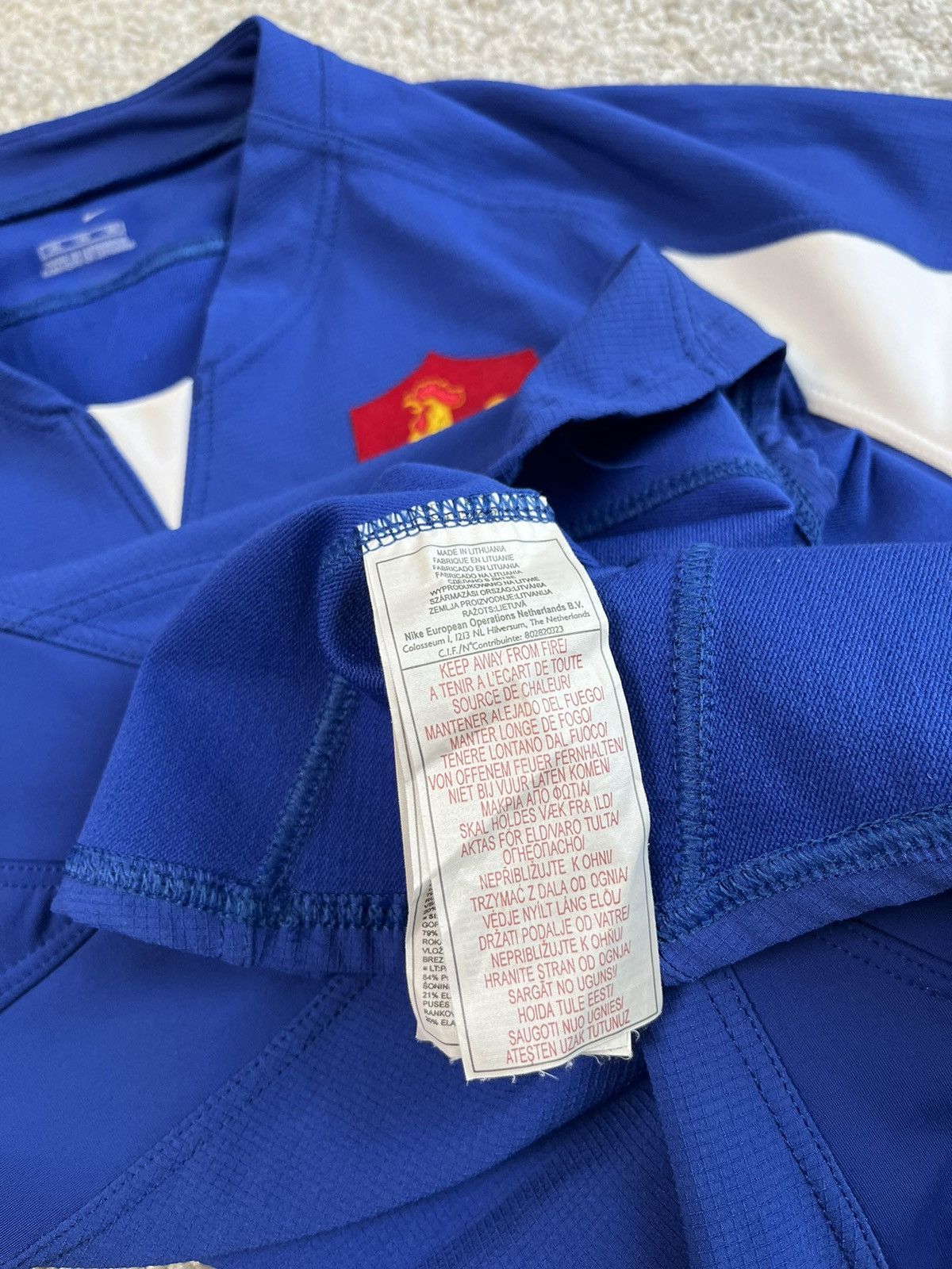Nike × Vintage Vintage Nike France Rugby Union Jersey Shirt Size US XL / EU 56 / 4 - 4 Thumbnail