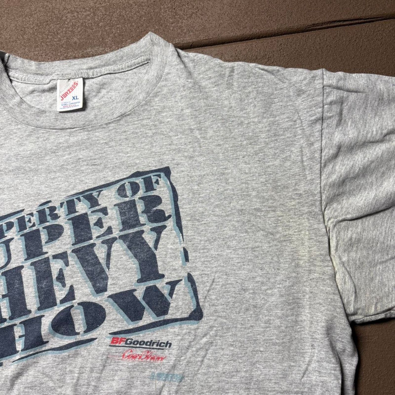 Jerzees Grey Vintage 90s Super Chevy Show Shirt Size US XL / EU 56 / 4 - 4 Thumbnail