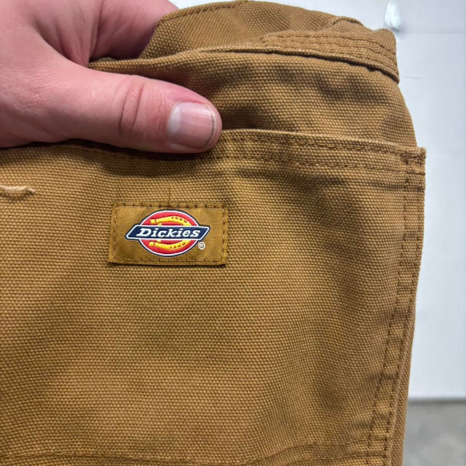 Dickies Vintage Dickies Baggy Tan Canvas Carpenter pants Size US 42 / EU 58 - 2 Thumbnail
