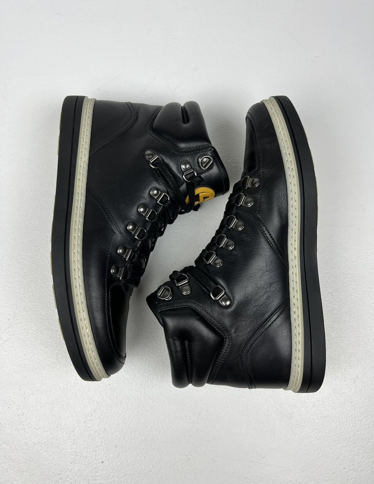 Gucci GUCCI Boots Leather Shoes GG Interlocking Logo Black Men’s Size US 6.5 / EU 39-40 - 11 Thumbnail
