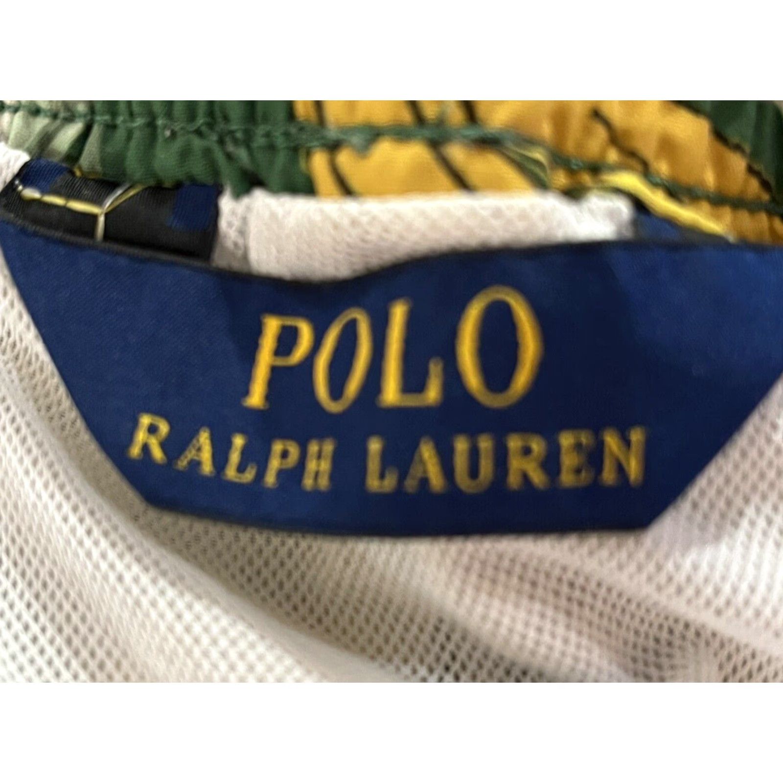Polo Ralph Lauren Polo Ralph Lauren Mid-Length Printed Swim Shorts Green Banana Mens Large Size US L / EU 52-54 / 3 - 6 Thumbnail