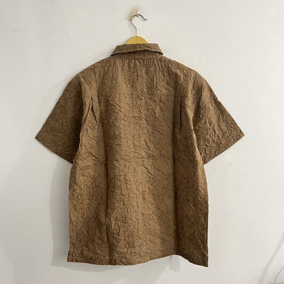 Issey Miyake Omkoe - Floral Pattern Embroidered Short Sleeve Button Up Size US L / EU 52-54 / 3 - 5 Thumbnail