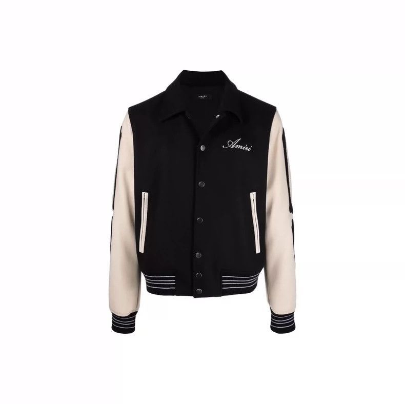 Amiri Amiri S22 Bone Embroidered Baseball Jacket-2506 Size US L / EU 52-54 / 3 - 1 Thumbnail