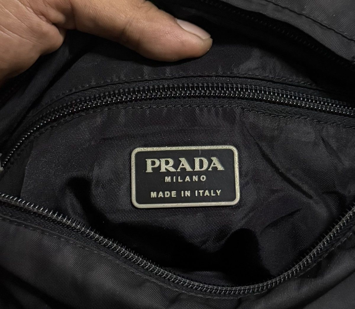 Prada Prada Nylon Crossbody Bag Black Men Vintage Size ONE SIZE - 6 Thumbnail