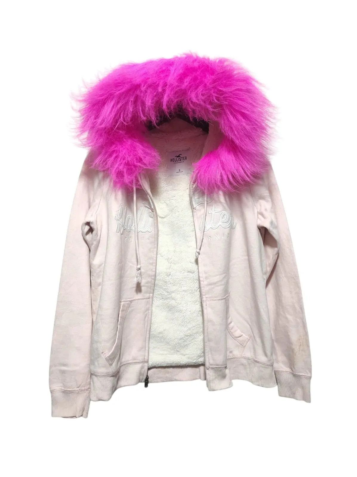 Hollister Sherpa zip fur hoodie ifsix LGB style