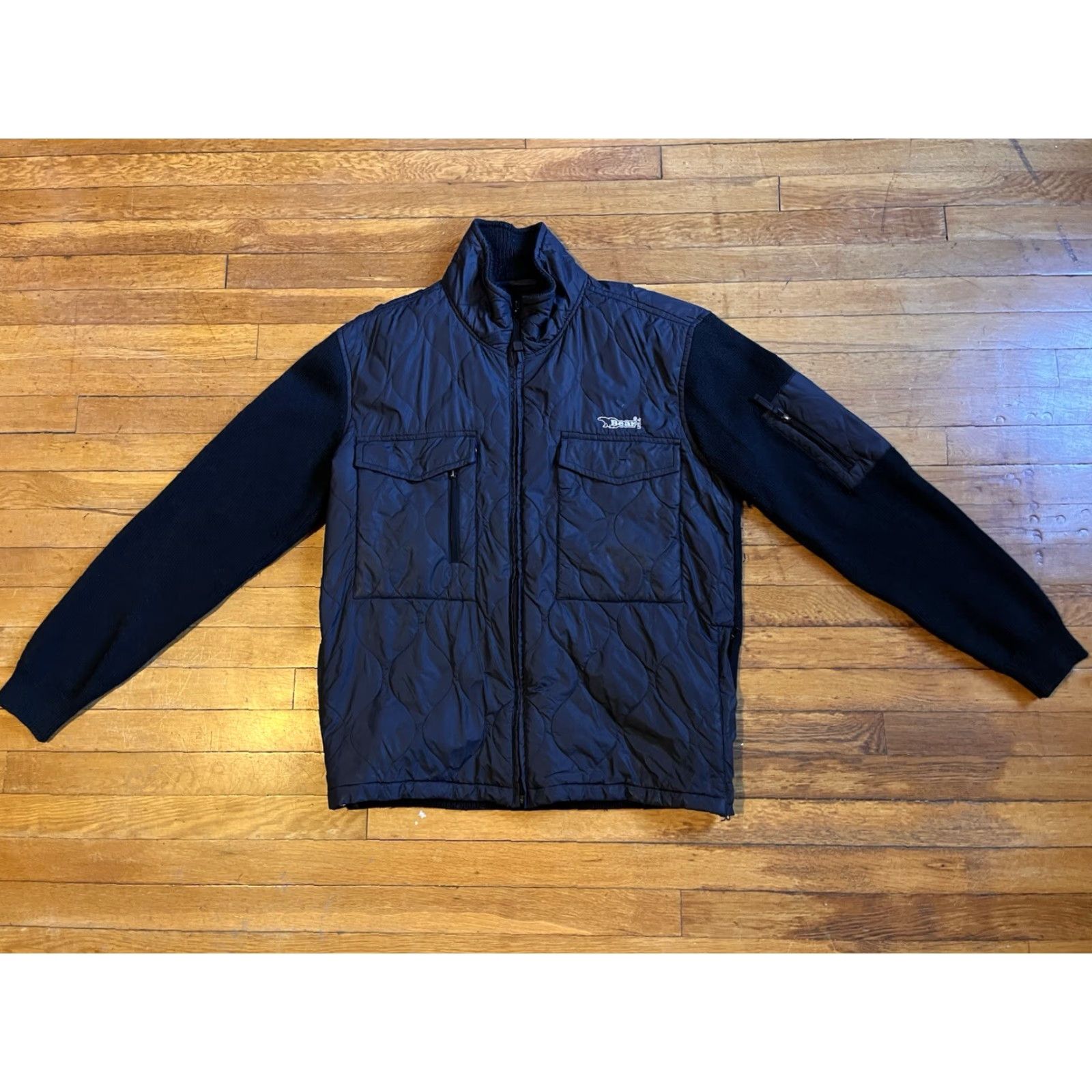 Vintage VINTAGE Bear USA Ski Sweater Jacket Men’s XL Black Bomber Jacket Size US XL / EU 56 / 4 - 2 Thumbnail