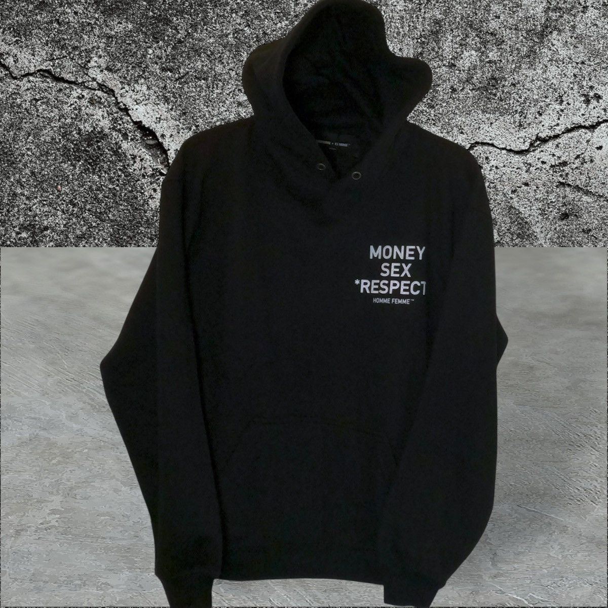 Homme + Femme La •NWT• Homme + Femme LA Black Money Sex Respect Hoodie Medium Size US M / EU 48-50 / 2 - 7 Thumbnail
