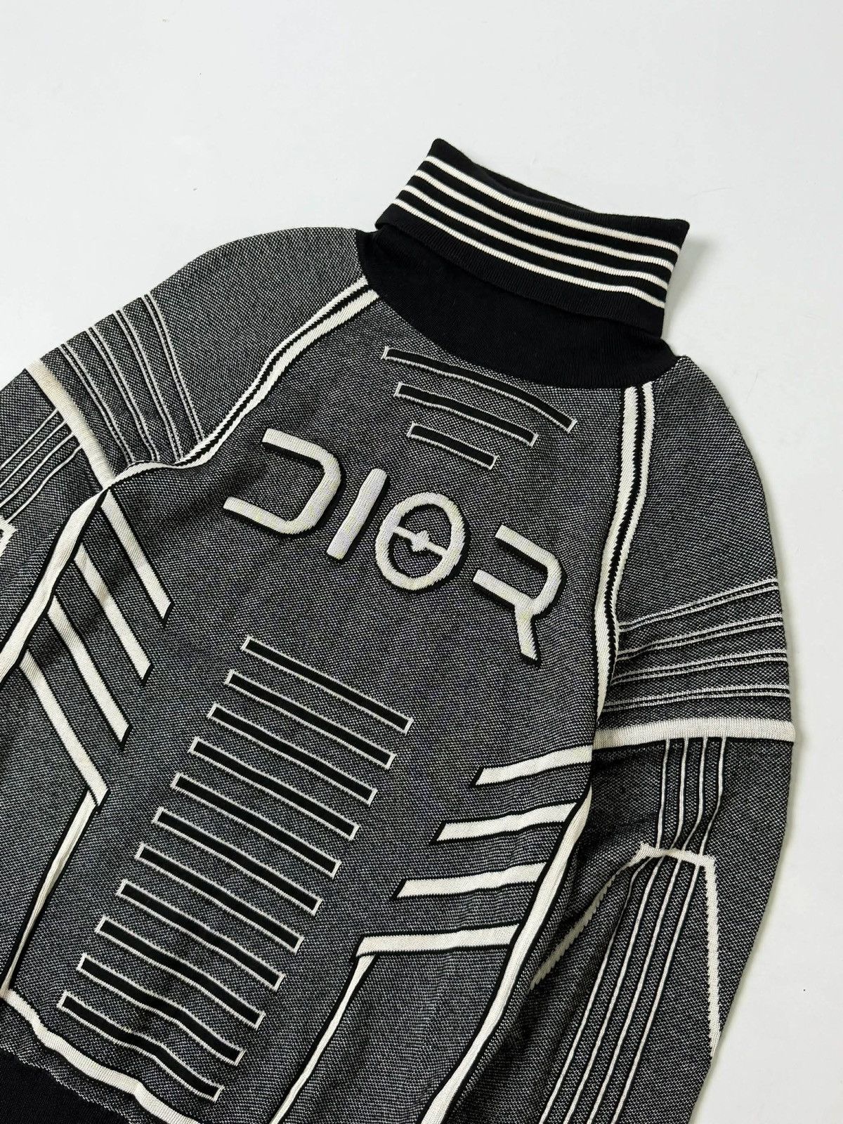 Dior Dior Homme x Hajime Sorayama FW19 Technical Knit Turtleneck Size US M / EU 48-50 / 2 - 3 Thumbnail