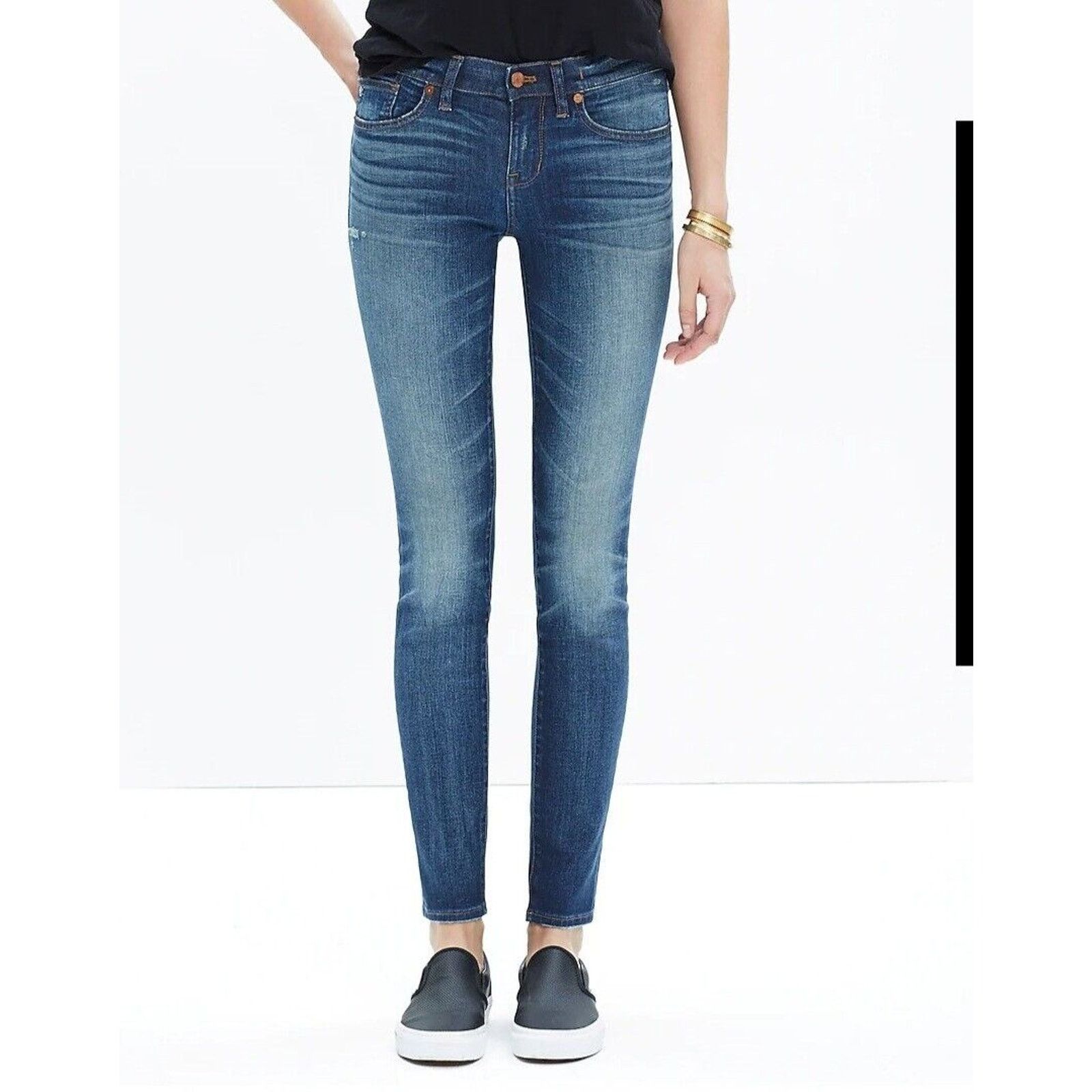 Madewell Madewell Skinny Ankle Jean 25 Preppy Boho Mall Girl Festival Size 25" / US 0 / IT 36 - 2 Thumbnail