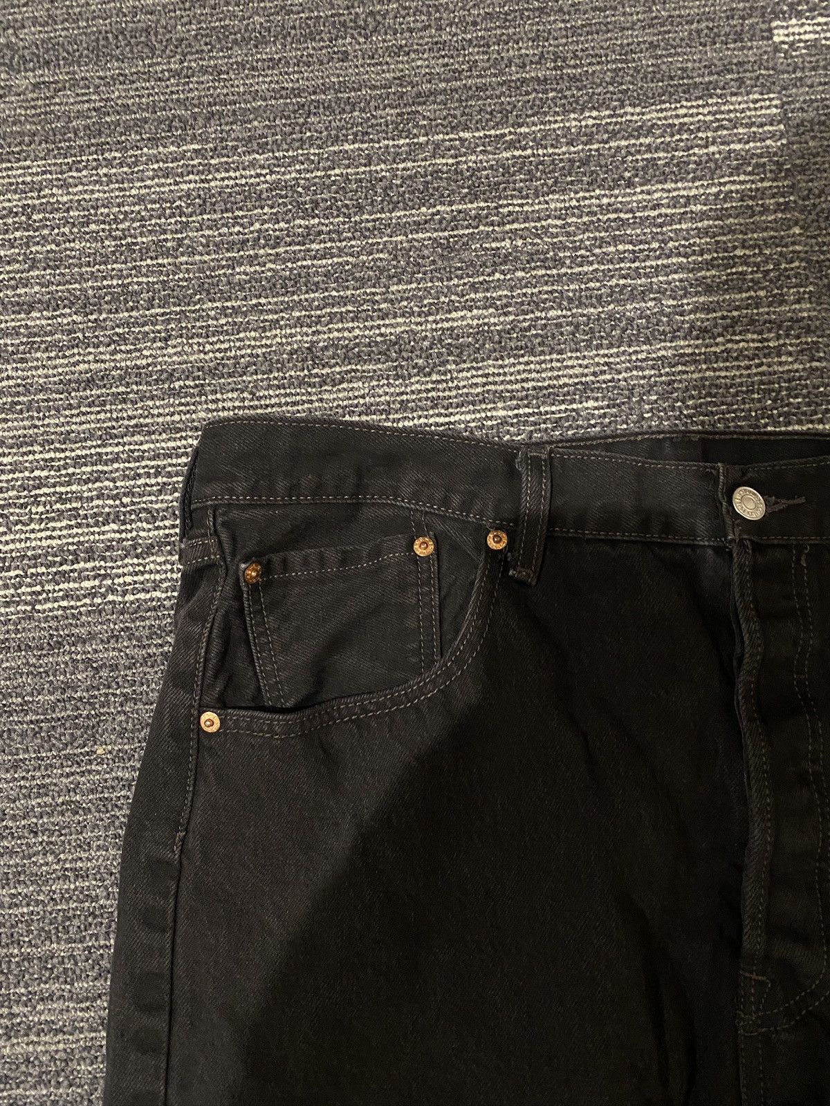 Levi's × Vintage Vintage Levis 501 Jeans 38x34 Black 90s Denim Skater Punk Size US 38 / EU 54 - 2 Thumbnail