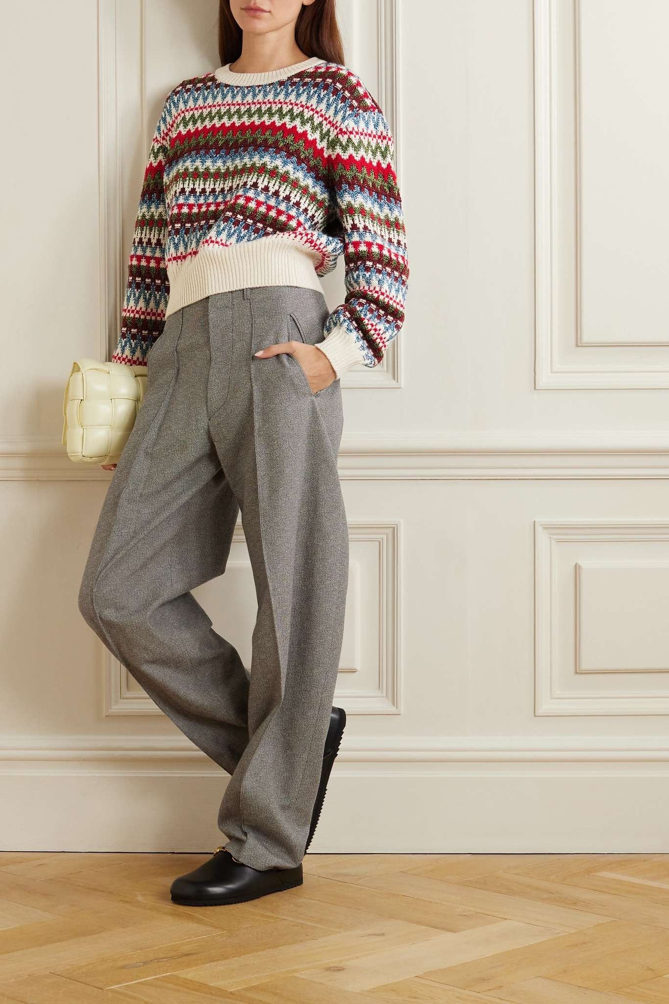 Loro Piana o1w1db10724 Trujillo Crew Neck Sweater in Multicolor Size XL / US 12-14 / IT 48-50 - 2 Thumbnail