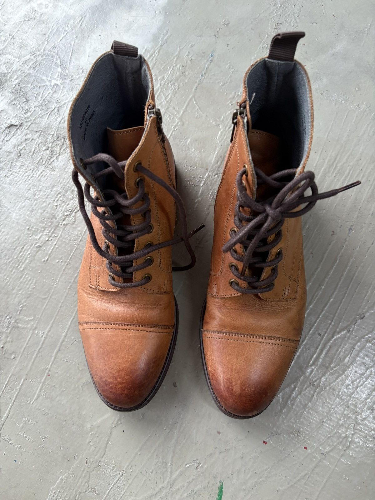 Alfredo Bannister Alfredo Bannister Patina Brown Leather Boots Size US 8 / EU 41 - 15 Thumbnail