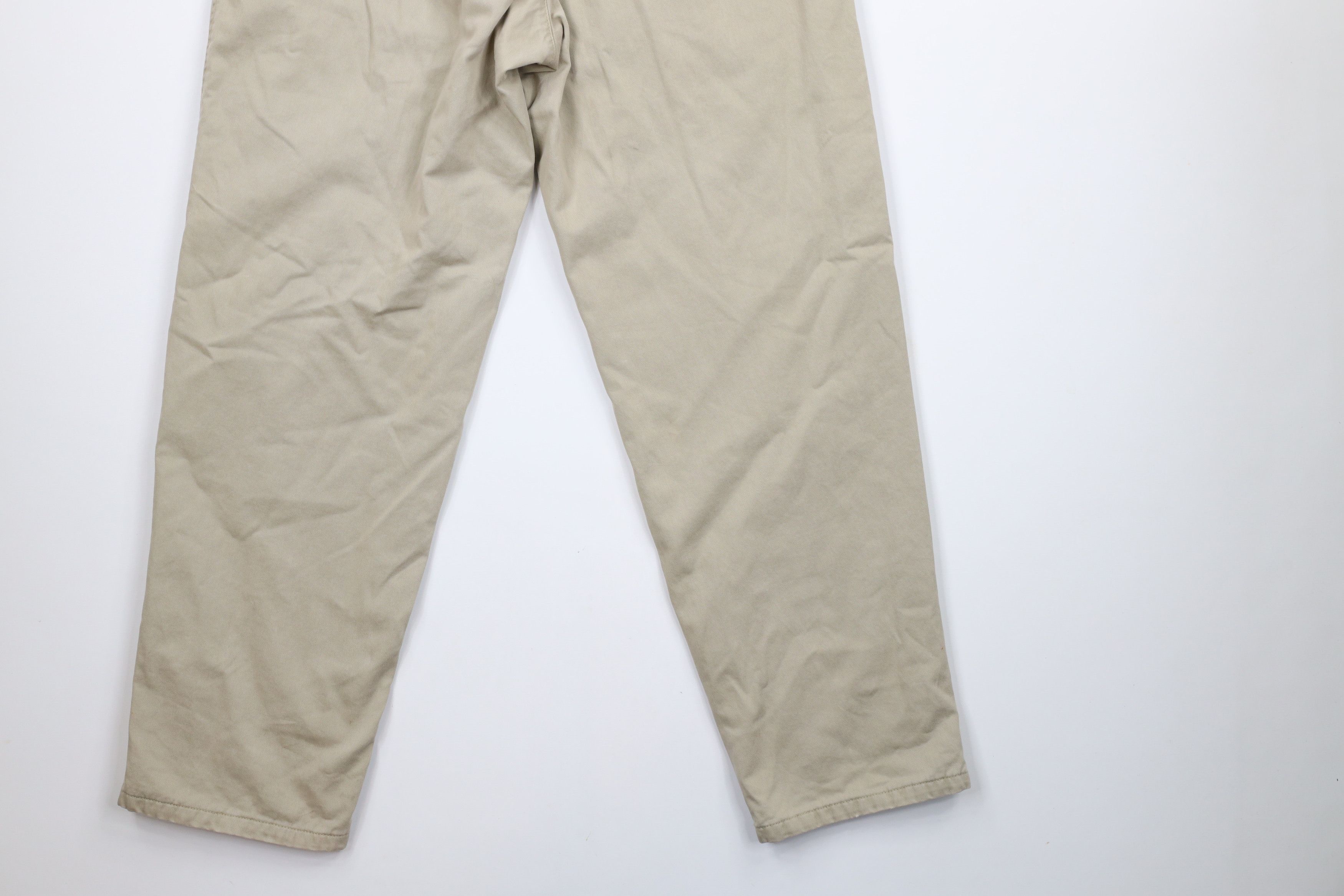 Gap Vintage Y2K Gap Flannel Lined Chino Pants Beige 32x32 Size US 32 / EU 48 - 13 Thumbnail