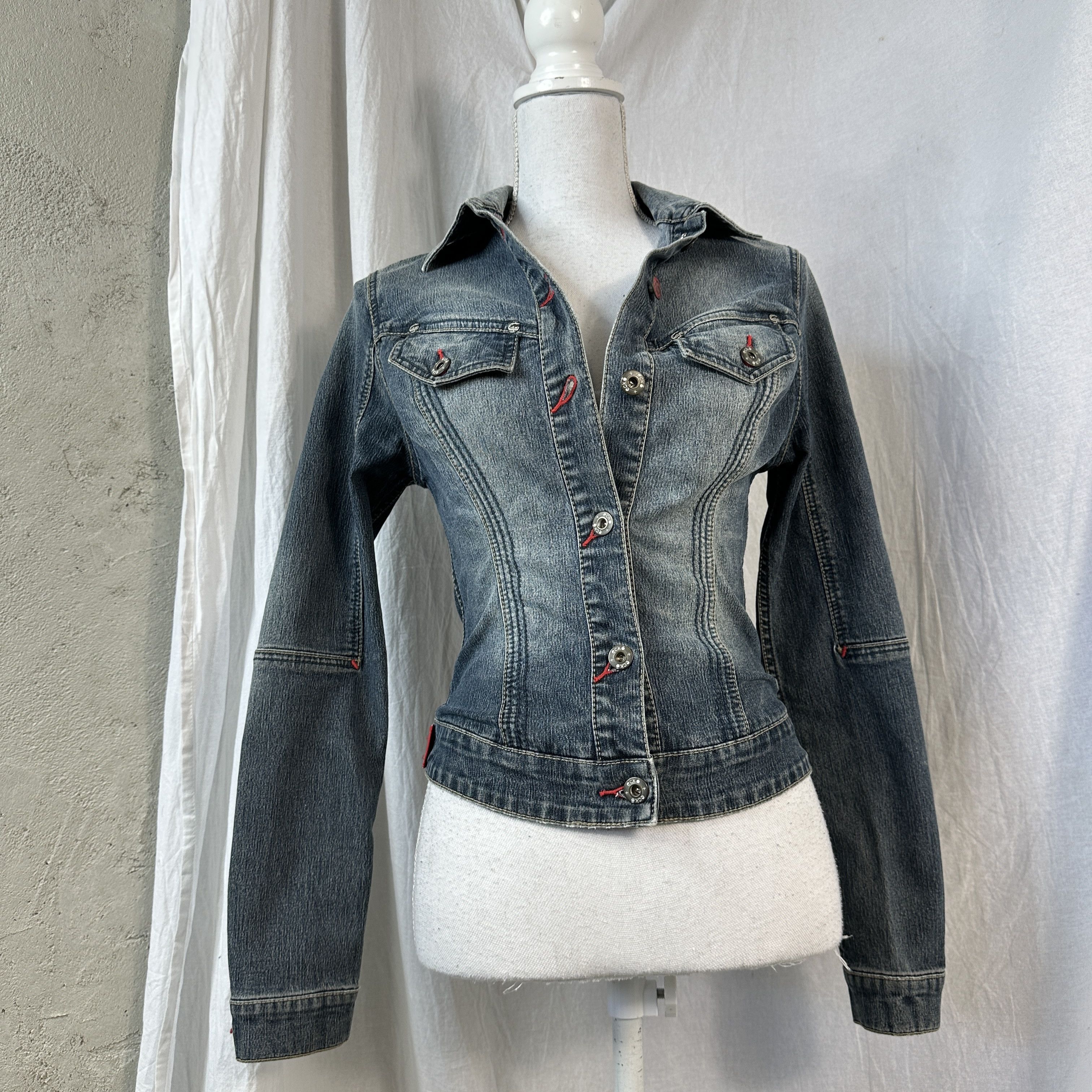 Ecko Unltd. × Vintage Vintage Ecko Unltd Fitted Jeans Jacket Size M / US 6-8 / IT 42-44 - 5 Thumbnail