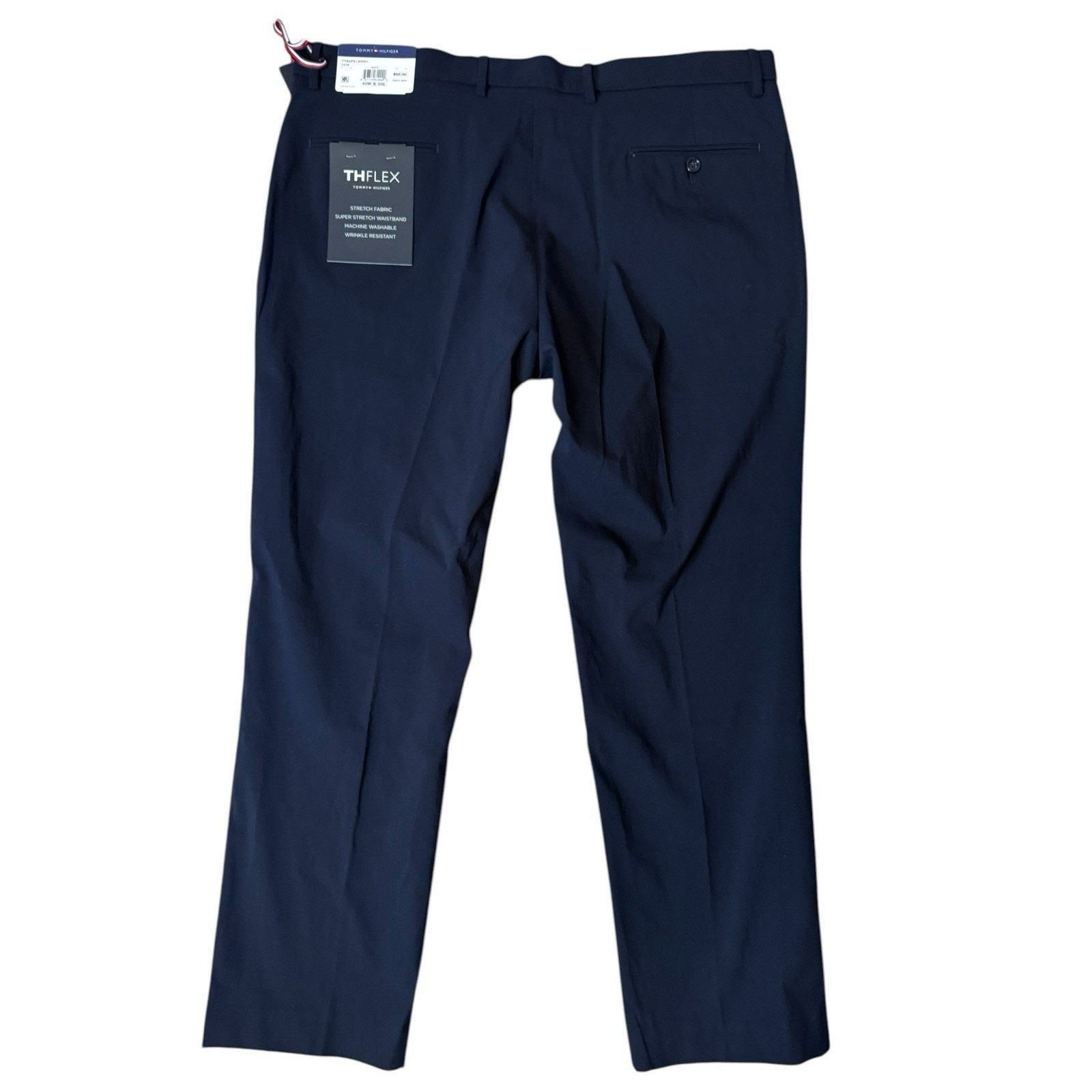 Tommy Hilfiger Tommy Hilfiger NEW Pants Straight Leg The Flex Stretch Blue Size US 40 / EU 56 - 4 Thumbnail