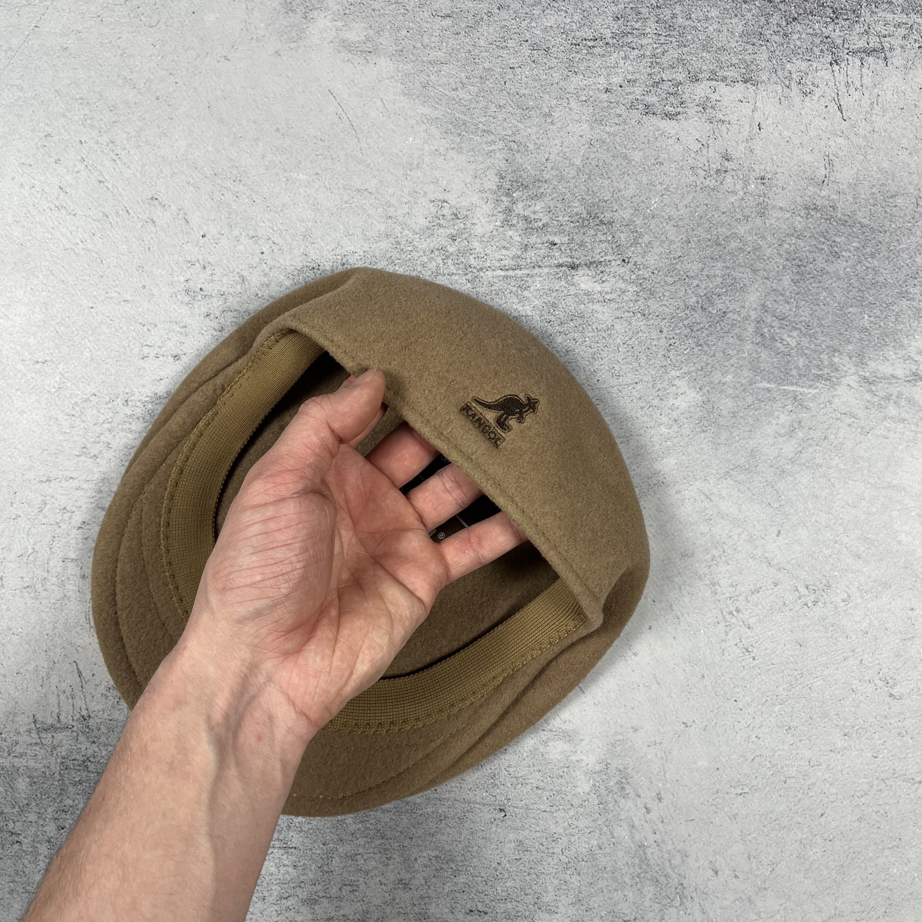 Kangol Ladies Kangol 100% Wool Flat Cap Beige Size ONE SIZE - 2 Thumbnail