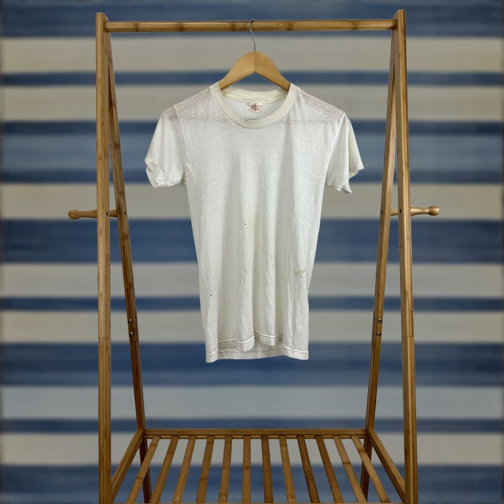 Vintage VTG Andhurst T-Shirt White 80s Burnout Single Stitch Size S Mens Shirts Size US S / EU 44-46 / 1 - 1 Thumbnail