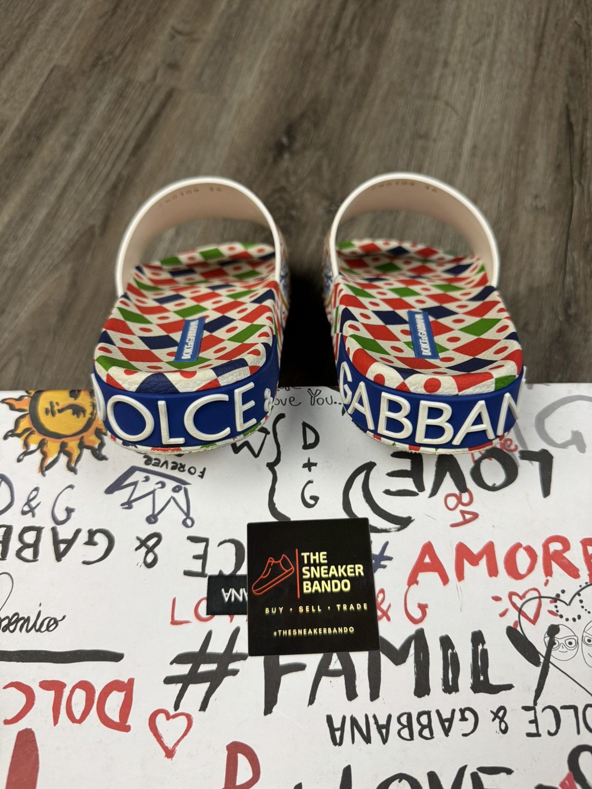Dolce & Gabbana Dolce And gabbaba Geometric "Carretto Print" Slide Size 36EU Size US 6 / IT 36 - 4 Thumbnail