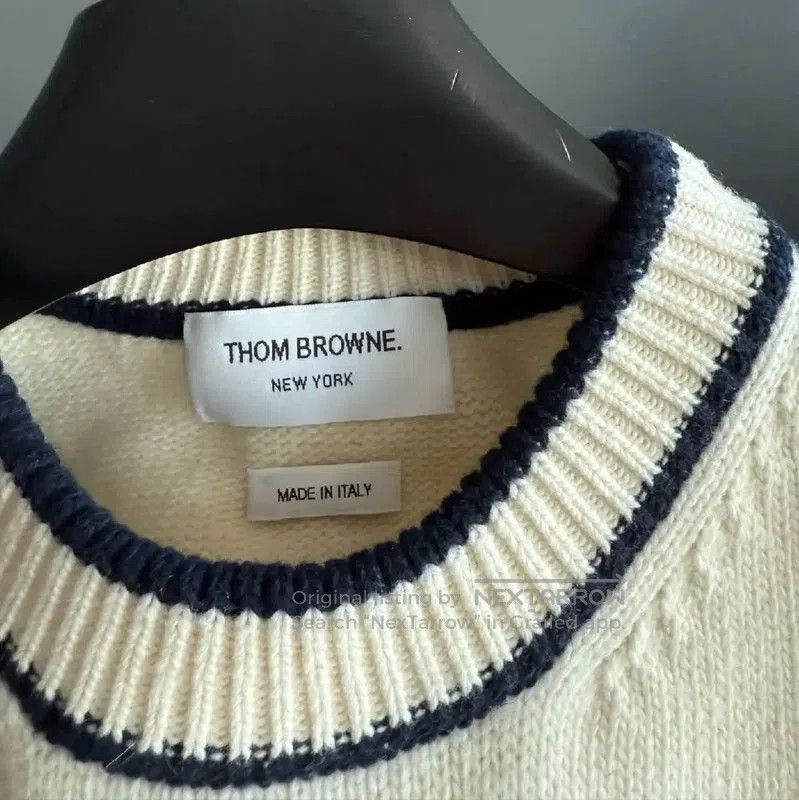 Thom Browne Thom Browne Women's Winter Cream Wool Sweater . Size S / US 4 / IT 40 - 3 Thumbnail