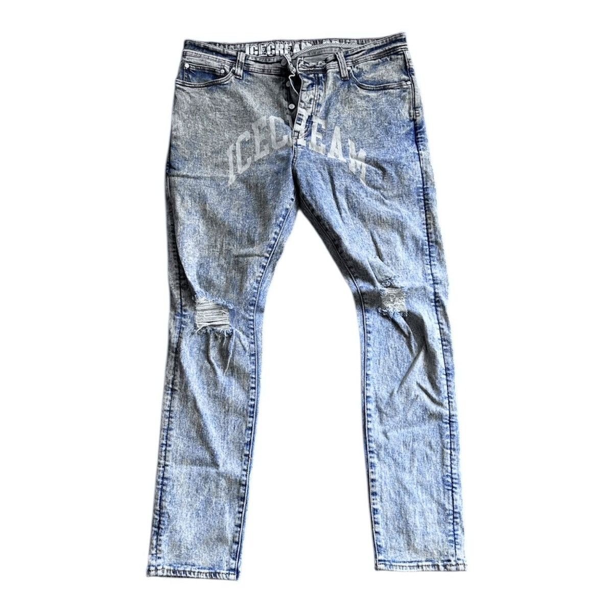 Icecream 00’s Ice Cream Vintage Light Blue Denim Jeans Size US 38 / EU 54 - 1 Thumbnail