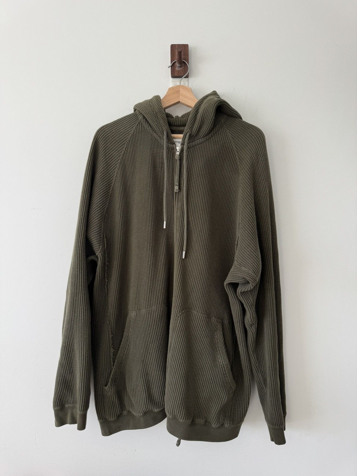 Takahiromiyashita The Soloist. Green Waffle Hoodie Size US XL / EU 56 / 4 - 1 Thumbnail