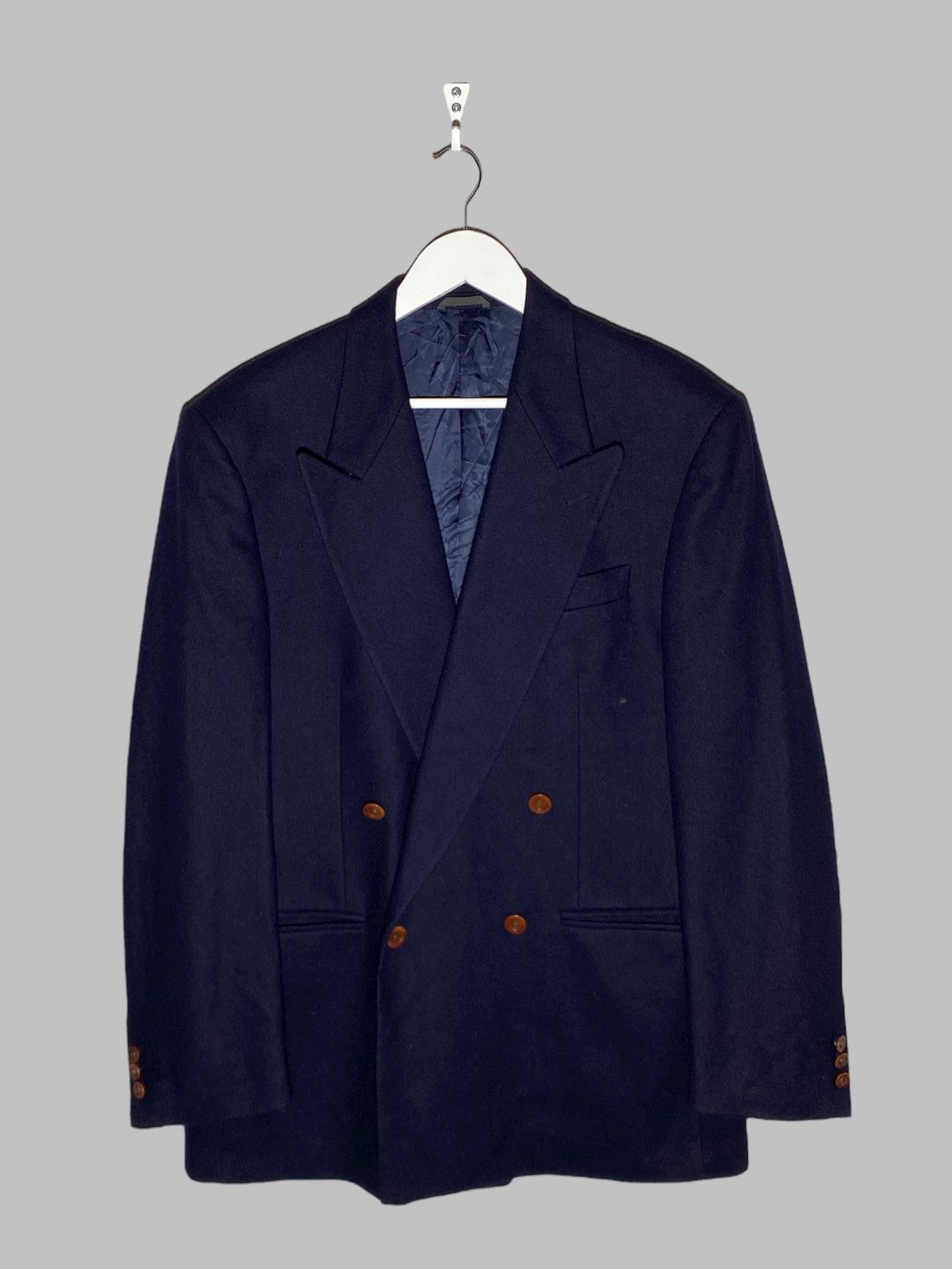 Missoni Missoni Example Double Breasted Blue Wool Blazer Size 50R - 2 Thumbnail