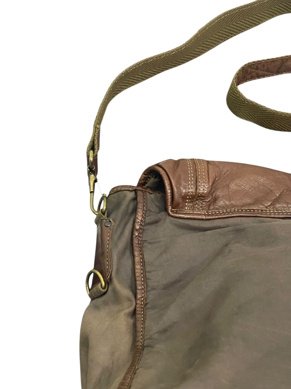 Japanese Brand Leather Patina Cotton Vtg Zer Japan Messenger Bag 1🟩3 Size ONE SIZE - 18 Thumbnail