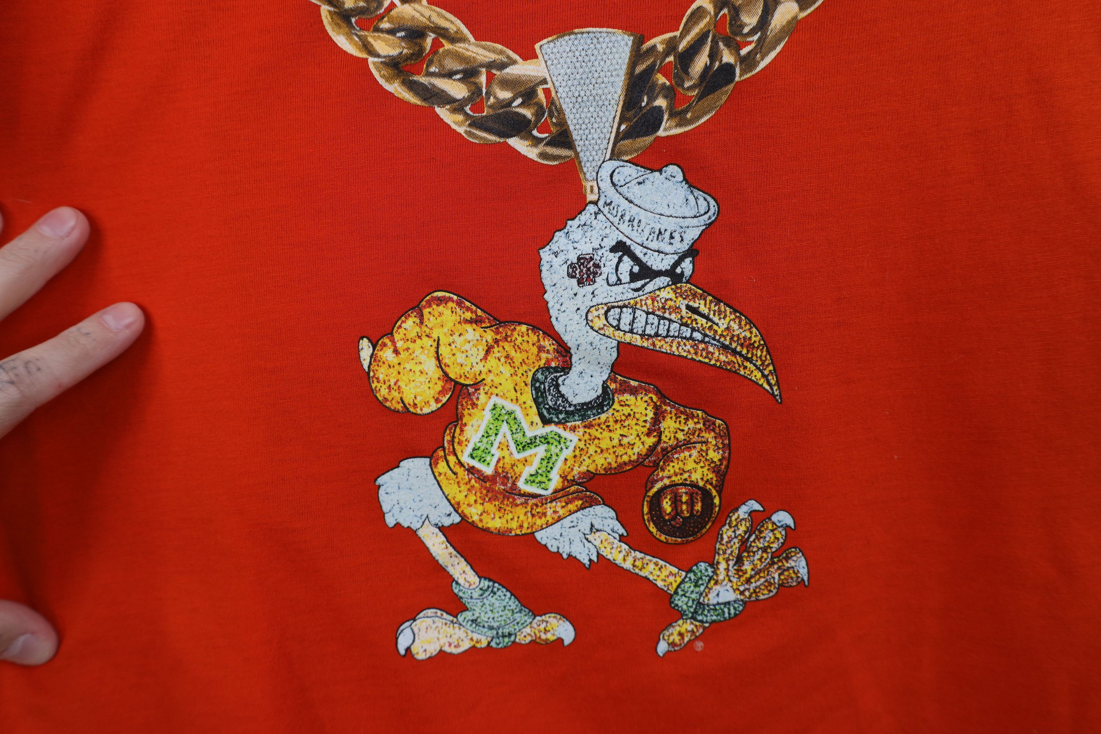 Adidas Adidas Miami Hurricanes Football Turnover Chain T-Shirt Size US L / EU 52-54 / 3 - 5 Thumbnail