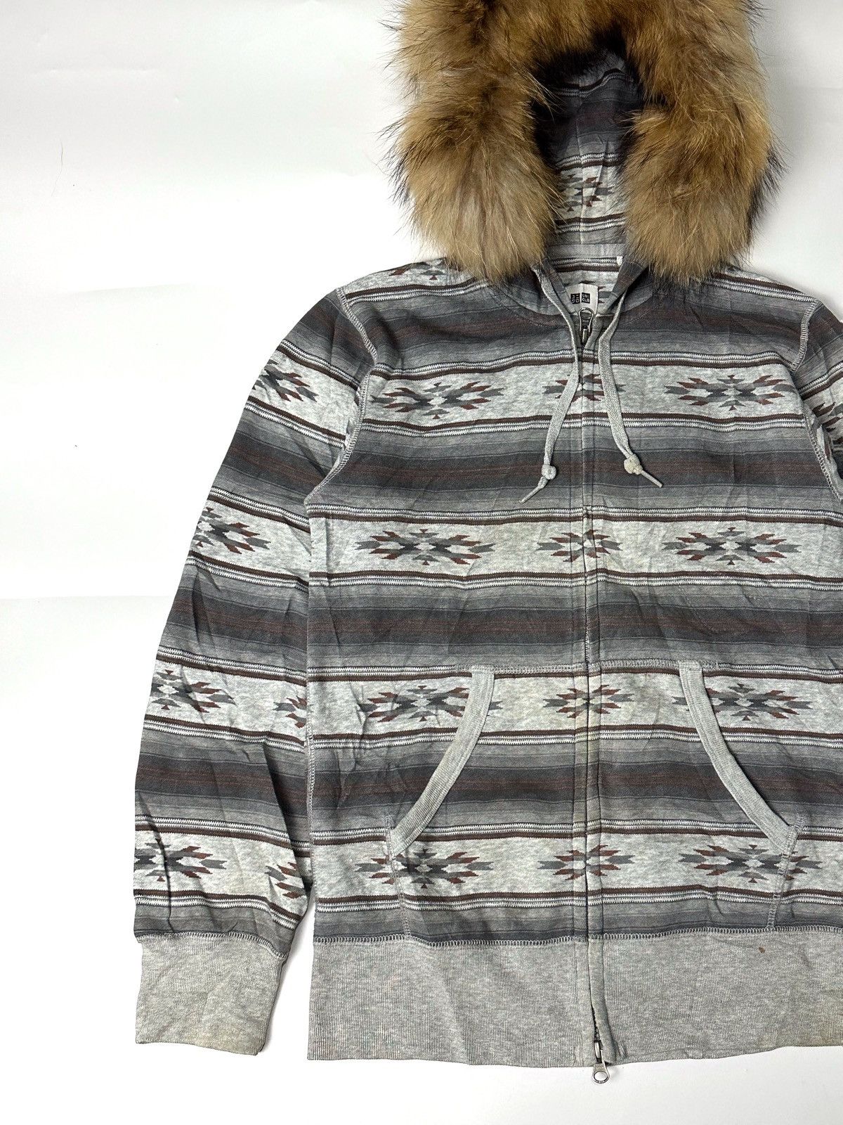 Hysteric Glamour × If Six Was Nine × Japanese Brand Navajo Fur Ziphoodie Style Uniqlo Size US S / EU 44-46 / 1 - 4 Thumbnail