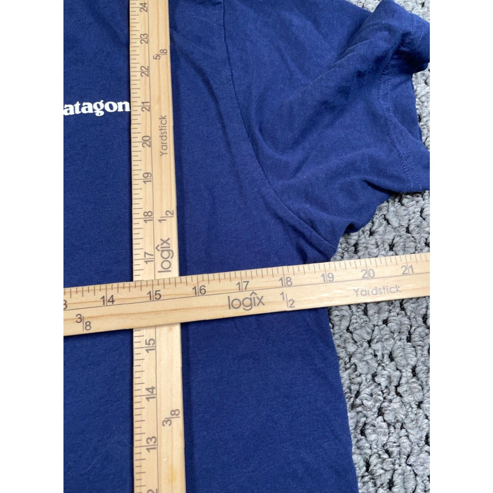 Patagonia Patagonia Slim Fit T-Shirt Adult Medium Blue Logo Print Organic Cotton Outdoors Size US M / EU 48-50 / 2 - 6 Thumbnail