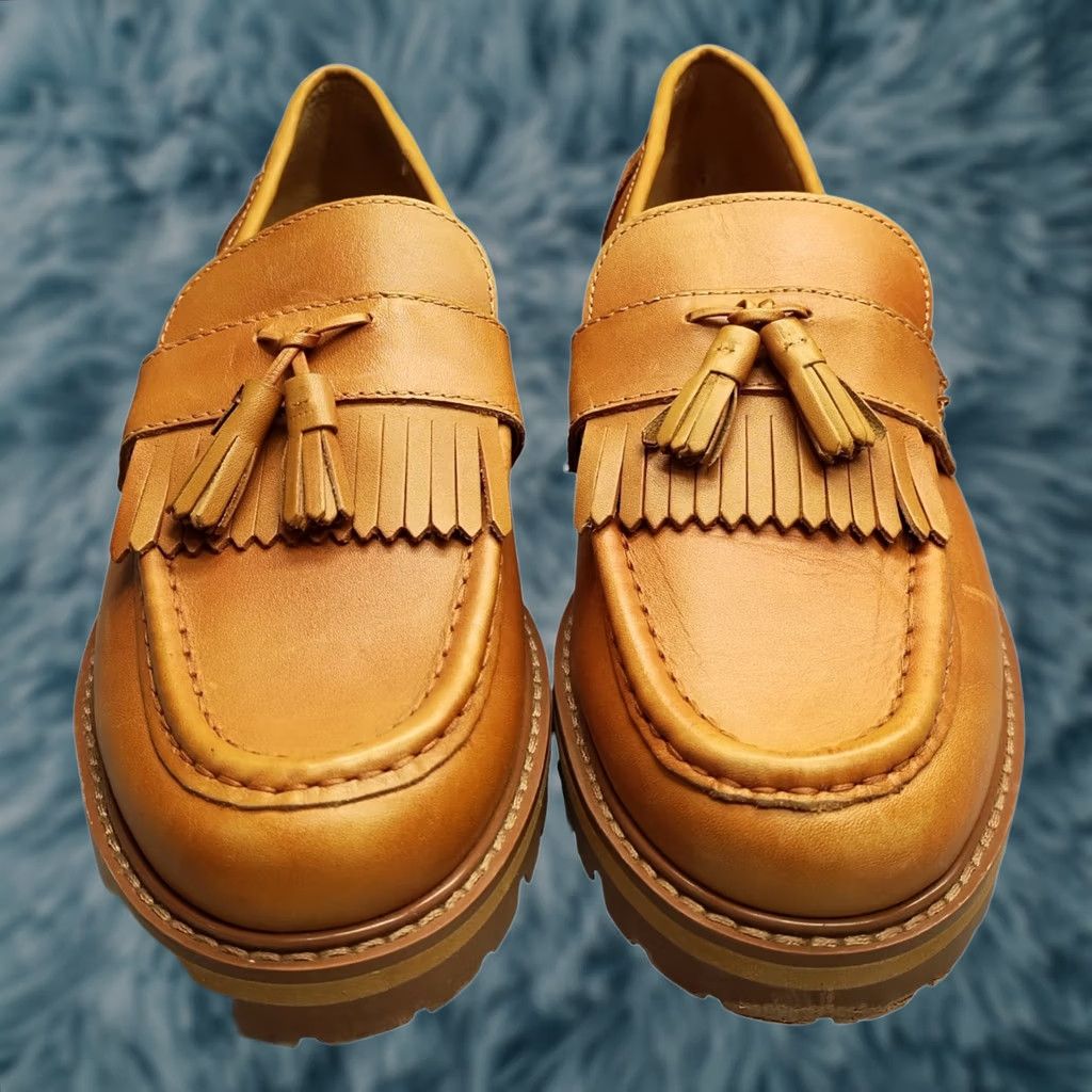 Steve Madden Steve Madden Minka Loafers Womens Size 8.5M Brown Leather Kiltie Tassel Slip On Size US 9 / IT 39 - 1 Thumbnail