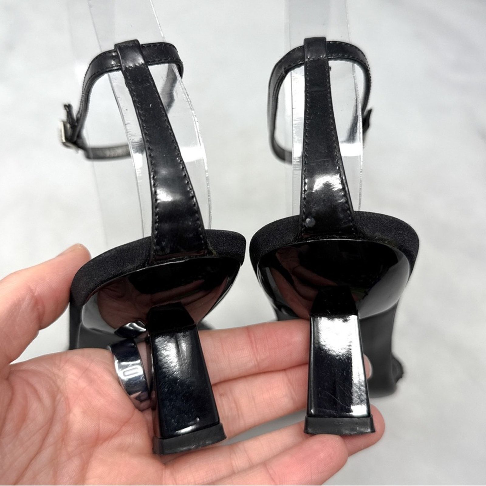 Giuseppe Zanotti Giuseppe Zanotti Vintage 90s Y2K Bead AnkleStrap Kitten Heel Size US 7 / IT 37 - 8 Thumbnail