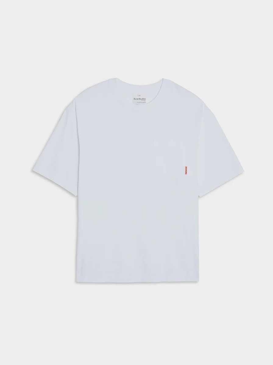 Acne Studios Acne Boxy Cropped White Tee Size US S / EU 44-46 / 1 - 1 Thumbnail