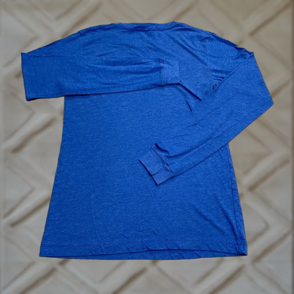 Parker Parke & Ronen Basic T-Shirt Womens S Blue Crew Neck Long Sleeve Casual Tee Size S / US 4 / IT 40 - 1 Thumbnail
